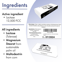 Load image into Gallery viewer, Lactase supplements sample of 5 tablets to try
