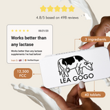 Lea Gogo Lactase Tablets Refill Bag – 12,500 FCC (100 Tablets)